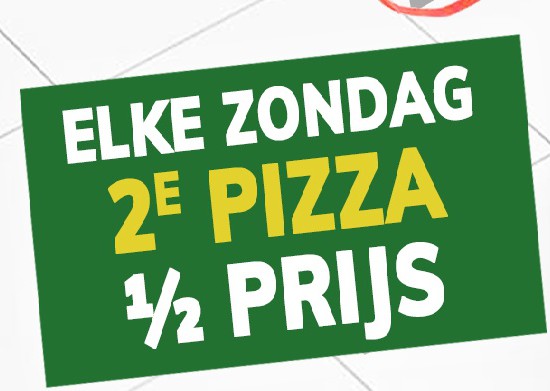 Zondag = pizzadag Zondag = pizzadag
